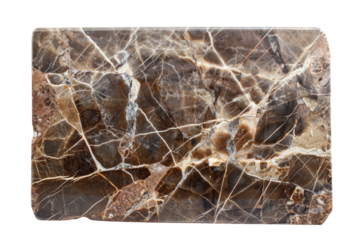 Emperador marble slab shown clearly on transparent background