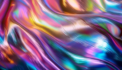 Fototapeta premium abstract iridescent texture shimmers subtly with vibrant jewel tones creating a calming ethereal mood ai generated
