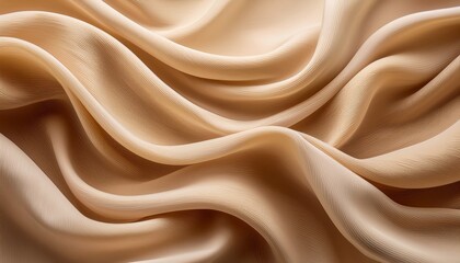 Fototapeta premium abstract flowing wavy beige fabric