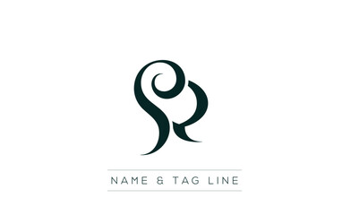 Fototapeta premium SQ logo design. A sophisticated, minimalistic logo design featuring golden stylized typography, perfect for branding concepts emphasizing luxury, professionalism, and contemporary aesthetics.