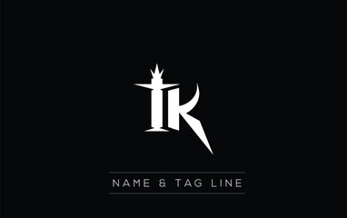 TK logo design. A sophisticated, minimalistic logo design featuring golden stylized typography,  perfect for branding concepts emphasizing luxury, professionalism, and contemporary aesthetics.