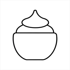 Cosmetic Cream Bottle Minimalist Vector