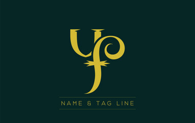 UF logo design. A sophisticated, minimalistic logo design featuring golden stylized typography,  perfect for branding concepts emphasizing luxury, professionalism, and contemporary aesthetics.