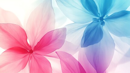 Obraz premium Delicate pastel flowers in soft focus (1)