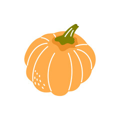 Vector illustration of autumn pumpkins. Perfect for Thanksgiving cards, Halloween decor, fall-themed stickers, or seasonal clipart collections