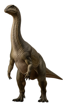 Ammosaurus major PNG with transparent background and scaly brownish-beige skin, an herbivorous prosauropod dinosaur