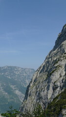 mountain landscape with blue sky