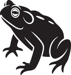 Fototapeta premium Cute cartoon frog vector illustration on white background