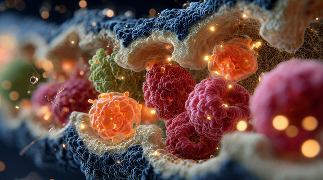 Microscopic Visualization of Enzymes within a Peroxisome
