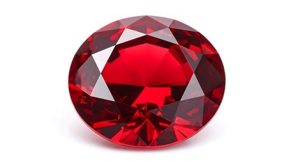 A brilliant red gemstone