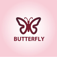 Butterfly vector illustration, Butterfly logo design concept.