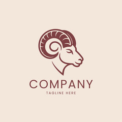 Goat Head Logo Design, Arise logo design concept