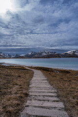 Randastranda auf den Lofoten in Norwegen