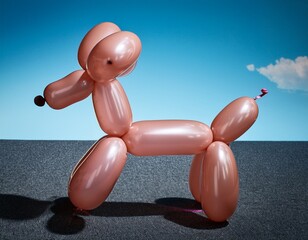 poodle made of balloon