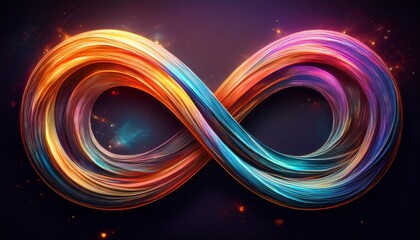 colorful infinity symbol