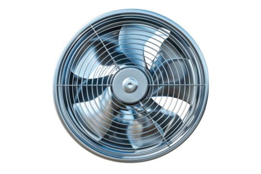 Wall-mounted exhaust fan image on transparent background