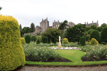 english garden and castle