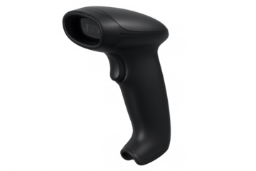 Barcode scanner isolated on transparent background, ready for e-commerce, retail, and logistics projects