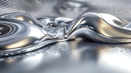 Abstract metallic interior design