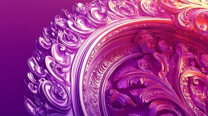 Ornate, stylized architectural element