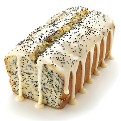 Poppy Seed Cake with White Glaze
