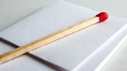 matches on a white background