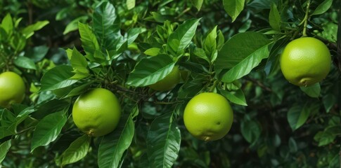 Bright lime half, vibrant green leaves, juicy citrus , yellow, lime wedge, macro