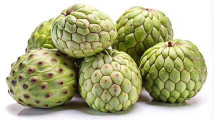 Fototapeta premium Close up shot of a pile of ripe and fresh sugar apples