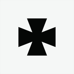 IRON CROSS ICON BLACK SYMBOL