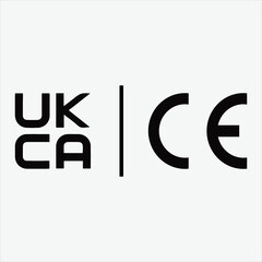 UKCA-CE VECTOR SYMBOL ICON