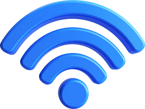 Wifi signal icon isolated on transparent background. PNG - Powered by Adobe