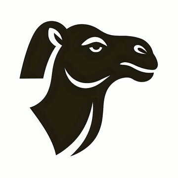 vector image of a camel loga shape