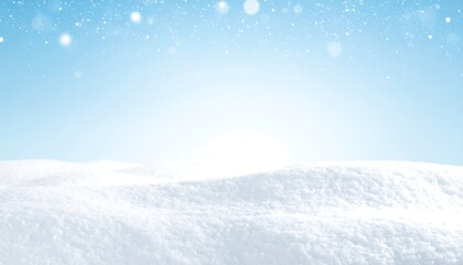Snowy landscape background