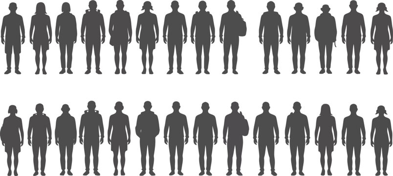 Dynamic human figure in a bold black silhouette design perfect for graphic projects and branding