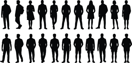 Dynamic human figure in a bold graphic silhouette style perfect for diverse design applications and projects