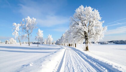 Obraz premium Snowy winter landscape (3)
