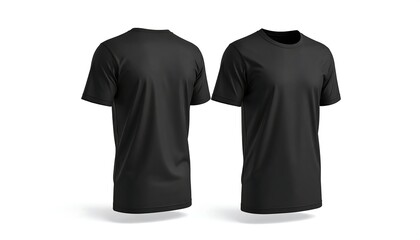 Blank black t-shirt mockup