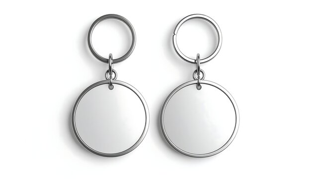Blank metal keychains
