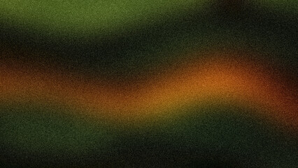 Rich 4K abstract grainy background featuring deep green and warm orange tones, creating a blurred texture ideal for elegant wallpapers and designs