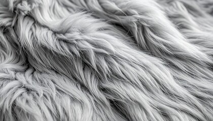 Soft grey fur texture representing comfort, luxury, fashion, warmth, or cozy home decor elements
