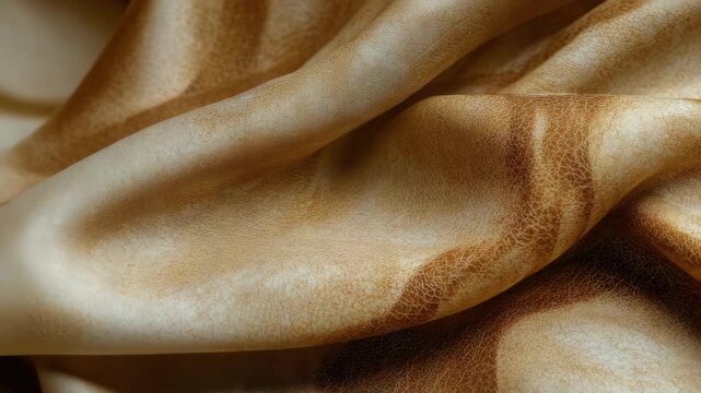 Close-up of a fabric with printed design. Natural cotton or linen texture with a handmade, artisan style.