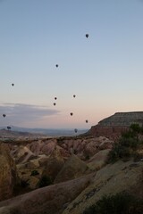 Balloons sky landscape. Hot air balloons. High quality 4k footage