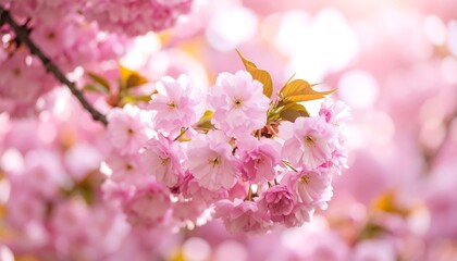 Naklejka premium Spring blossoms in soft focus