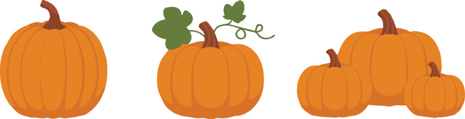 set of pumpkin illustrations for fall harvest seasonal decorations in ai eps jpeg png