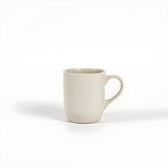 Fototapeta premium Unglazed Handmade Mug on Minimalist Surface