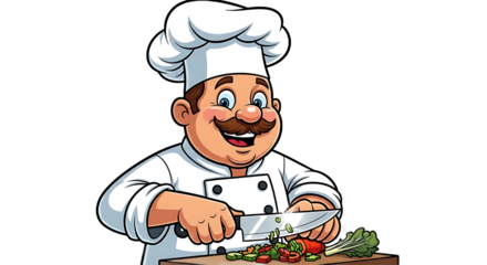 Chef preparing food for customers