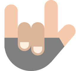 Rock On Hand Gesture Icon