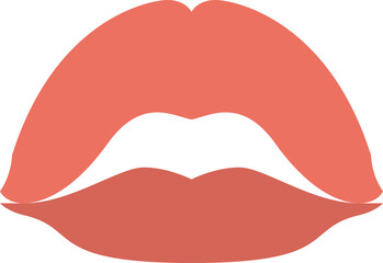Stylized Kiss Symbol Icon