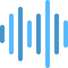 Blue Soundwave Icon