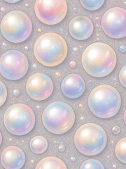 pastel orbs and glitter harmony 
